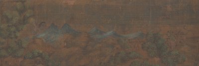 Pintura de paisaje de figura en entorno boscoso de Unbekannt