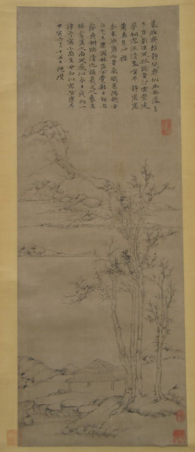 Paisaje, fechado en 1374 de Unbekannt