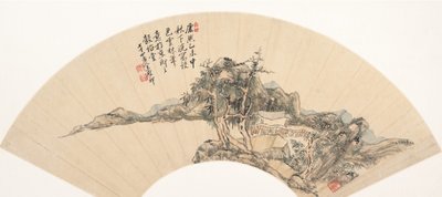Paisaje al estilo de Ni Zan, siglo XVIII o posterior, fecha espuria de 1715 de Unbekannt