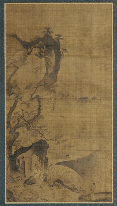 Paisaje: montañas y agua, una figura bajo un pino, siglo XVI-principios del XVII de Unbekannt