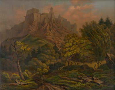 Paisaje con castillo de Unbekannt
