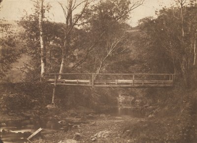 Paisaje con árboles y puente, c. 1850 de Unbekannt