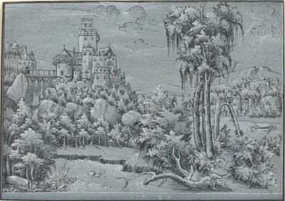 Paisaje con un Castillo, 1544 de Unbekannt