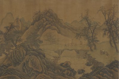Paisaje con Viajeros de Unbekannt