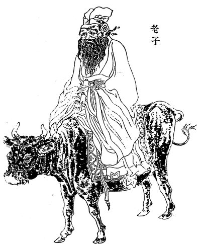 Lao-Tzu, antiguo filósofo chino e inspiración del taoísmo, finales del siglo XIX de Unbekannt