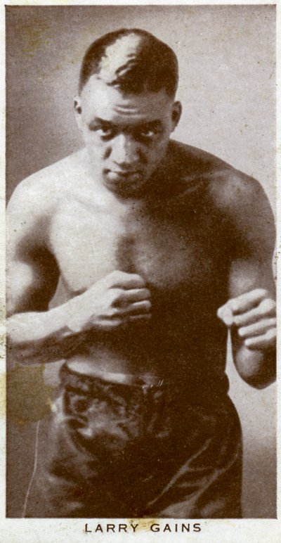 Larry Gains, boxeador canadiense, 1938 de Unbekannt