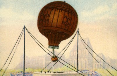 Lanzamiento del globo de los hermanos Montgolfier, junio de 1783, 1932 de Unbekannt