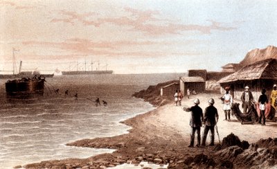 Tendido del cable telegráfico a través del Océano Índico entre Bombay y Adén, 1870 de Unbekannt