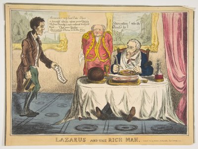 Lázaro y el hombre rico, 1830 de Unbekannt