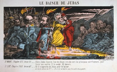 El beso de Judas, Comuna de París, 1871 de Unbekannt