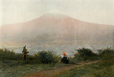 Le Fousi-Yama, Volcán del Japón, Monte Fuji, Volcán en Japón, 1900 de Unbekannt