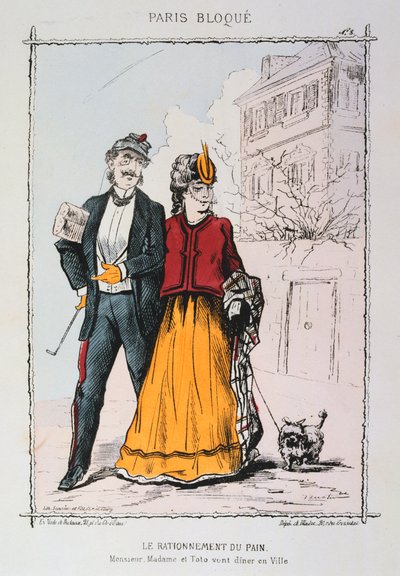 El racionamiento del pan, 1870-1871 de Unbekannt