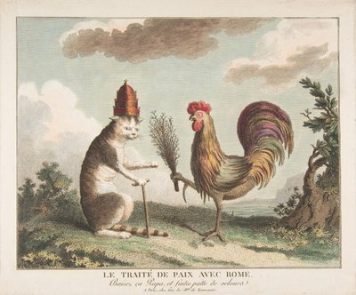 Le Traité de Paix avec Rome, ca. 1789 de Unbekannt