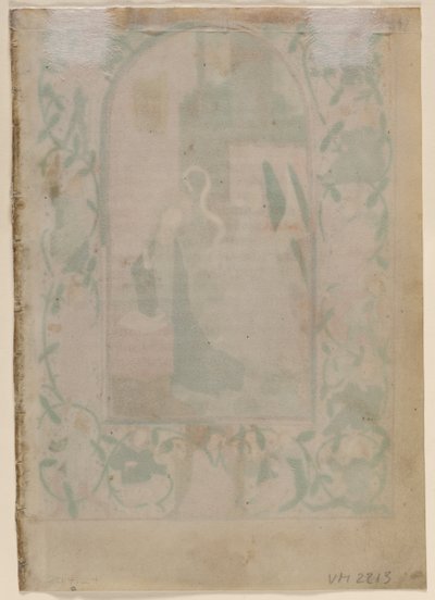 Hoja de un Libro de Horas: Verso en blanco, 1470s de Unbekannt