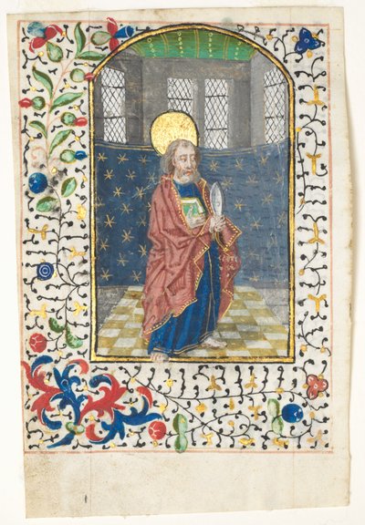 Hoja de un Libro de Horas: San Bartolomé, c. 1440-1460 de Unbekannt