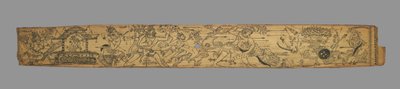 Hoja de un Romance de Chandrabhanu y Lavanyavati de Upendra Bhanja..., finales de 1700s de Unbekannt