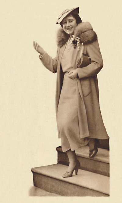 Saliendo de No. 3 Belgrave Square, para el bautizo de la Princesa Alexandra, 9 de febrero de 1937 de Unbekannt