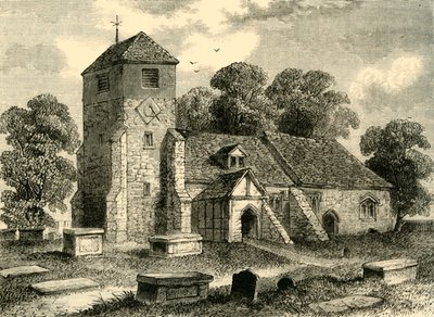 Iglesia de Lee en 1795, c1878 de Unbekannt