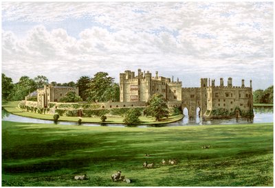 Castillo de Leeds, Kent, hogar de la familia Wykeham-Martin, c1880 de Unbekannt