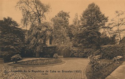 Legación de la República de Cuba en Bruselas 1927 - Jardín, c1927 de Unbekannt