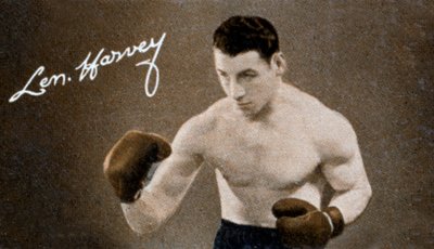 Len Harvey, campeón de boxeo de peso semipesado de Gran Bretaña de Unbekannt