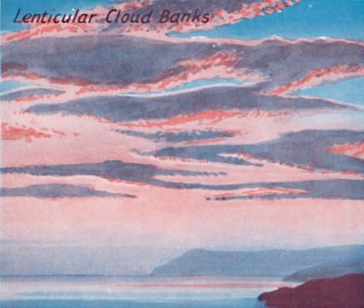 Bancos de nubes lenticulares - Una docena de las principales formas de nubes en el cielo de Unbekannt