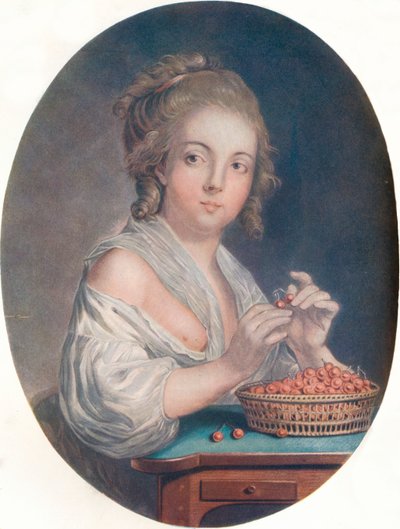 Las cerezas, siglo XVIII de Unbekannt