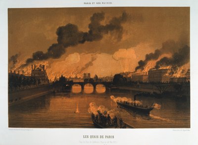 Les Quais de Paris, 24 de mayo de 1871 de Unbekannt