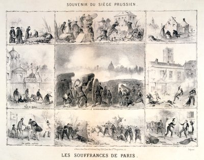 Los sufrimientos de París, 1870-1871 de Unbekannt