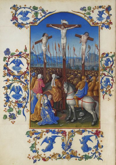 Las muy ricas horas del duque de Berry, Folio 152v - La crucifixión de Unbekannt