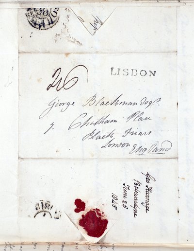 Carta del Capitán J. L. Blackman, Guardias Coldstream de Unbekannt
