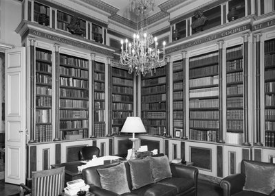 Biblioteca, Hotel de la Embajada Británica de Charost 39 Rue de Fauborg Saint Honore, París, Francia de Unbekannt