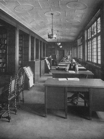 Biblioteca y sala editorial, The Evening News Building, Detroit, Michigan, 1924 de Unbekannt