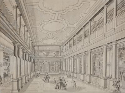 Biblioteca de la Academia de Ciencias en la Kunstkammer, principios del siglo XIX de Unbekannt