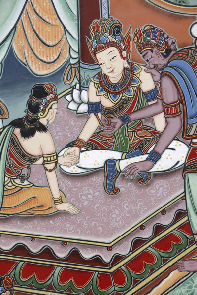 Vida de Buda Cuando el niño cumplió 16 años, su padre arregló su matrimonio con Ya, Seúl, Corea del Sur de Unbekannt