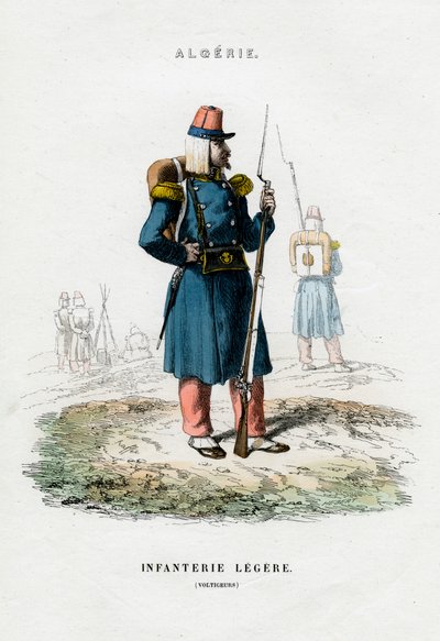 Infantería ligera, Ejército Francés en Argelia de Unbekannt