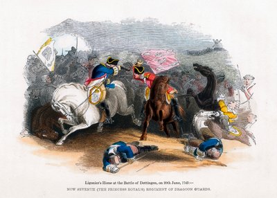 El caballo de Ligonier en la Batalla de Dettingen de Unbekannt
