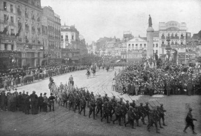 Liberación de Lille por el 5º Ejército Británico, Francia, 17 de octubre de 1918 de Unbekannt