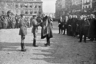 Lille siendo liberada por el 5º Ejército Británico, Francia, 17 de octubre de 1918 de Unbekannt