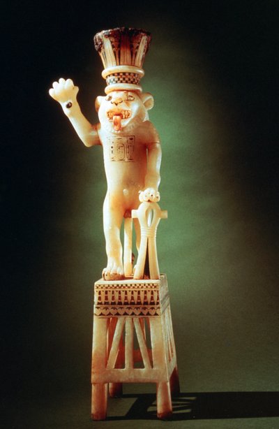 Figura de león de la Tumba de Tutankamón, siglo XIV a.C. de Unbekannt