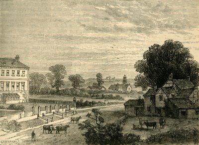 Lisson Green en el siglo XVIII, c1876 de Unbekannt