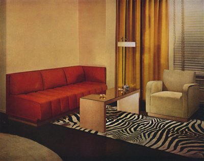 Sala de estar por Walter Dorwin Teague, 1939 de Unbekannt