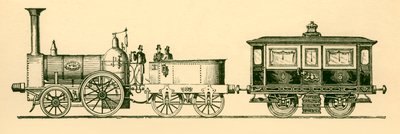 Locomotora y Salón Real, Ferrocarril de Londres y Birmingham, 1843, 1930 de Unbekannt
