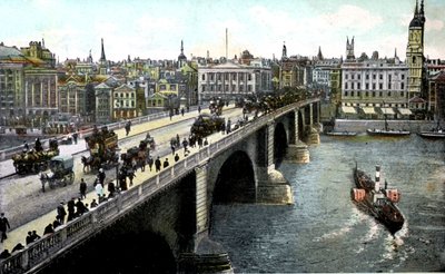 Puente de Londres después de la ampliación de 1904, Londres, siglo XX de Unbekannt