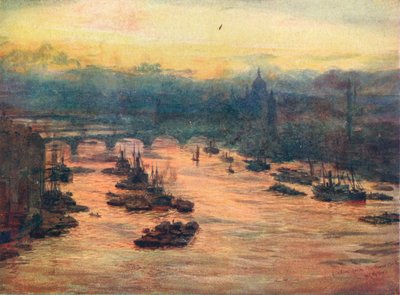 Londres, desde el Puente de la Torre, 1905 de Unbekannt