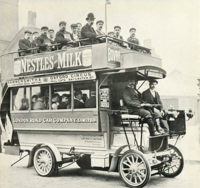 Autobús a vapor de Londres, c1900, 1947 de Unbekannt
