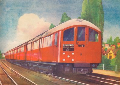 El nuevo tren subterráneo aerodinámico de Londres, Northern Line, 1940 de Unbekannt