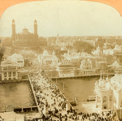Mirando al norte desde la Torre Eiffel, Exposición de París de Unbekannt