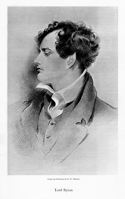 Lord Byron, poeta anglo-escocés, siglo XIX de Unbekannt