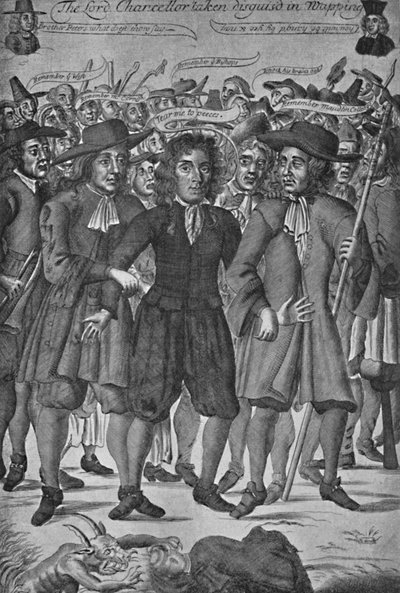 El Lord Canciller Jeffreys Capturado en Wapping, 1688, 1903 de Unbekannt